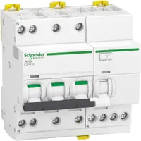 Intrerupator automat RCBO 3P+N C 16A 6kA 30MA tip A Schneider A9DC3716