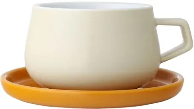 Ceașcă de ceai cu farfurioară Viva Scandinavia - Classic Cream, 250 ml