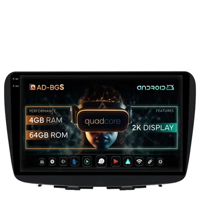 Navigatie 2K Suzuki Baleno, Android, S-Quadcore 4GB RAM + 64GB ROM, 9.5 Inch - AD-BGS90042K+AD-BGRKIT310