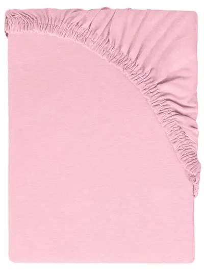 Protector pentru saltea Baby Matex - Jersey, cu elastic, 40 x 90 cm, roz