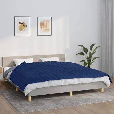 Gossi patura cu greutati, albastru, 155x220 cm, 11 kg, textil