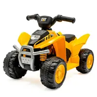 ATV electric copii, Baby Mix, CAT, Pana la 25 kg, Cu lumini LED si efecte sonore, Sezut confortabil, Cu roti rezistente, 12 luni+, Yellow