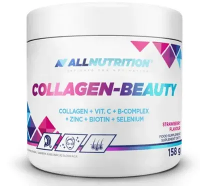Collagen Beauty, căpșună, 158 g, AllNutrition
