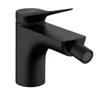 Baterie bideu culoare negru mat cu ventil inclus Hansgrohe Vivenis 75200670