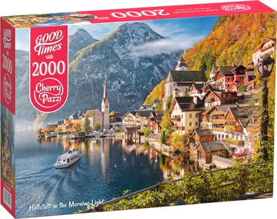 Puzzle Cherry Pazzi din 2000 piese - Hallstatt în lumina dimineții