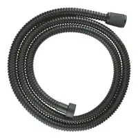 Furtun dus Grohe MetalFlex 27502KS1, 1/2 inch x 1/2 inch, 1.5 m, anti-rasucire, metalic, mat, Negru