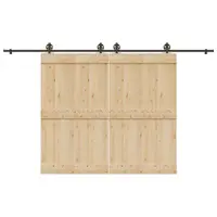 Gossi set feronerie pentru usi glisante, negru, 366 cm, otel