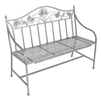Bancă de grădină gri din metal Talin - Garden Pleasure