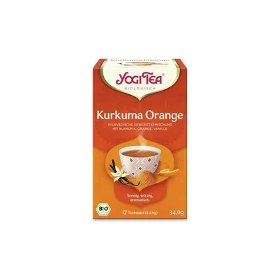 Ceai Bio Curcuma, Portocale si Vanilie, 34g, Yogi Tea