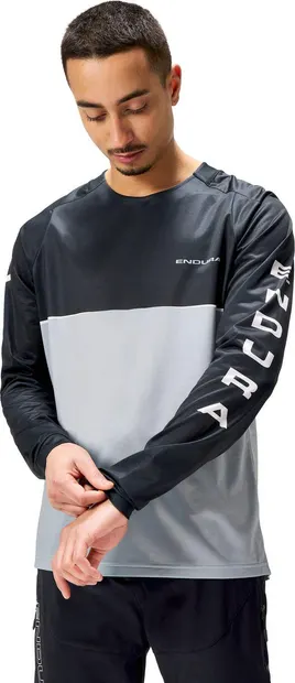 Bluză cu mâneci lungi pentru ciclism bărbați Endura Core Printed