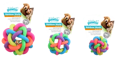 Pawise Rainbow World Minge cu Clopotel pentru Caini