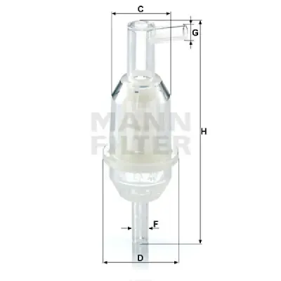 Filtru combustibil MANN-FILTER WK 31/5 (10)