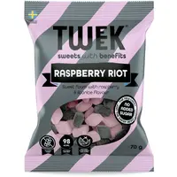 Jeleuri Spumoase cu Zmeura si Lemn Dulce cu Stevie fara Zahar Adaugat Raspberry Riot 70g
