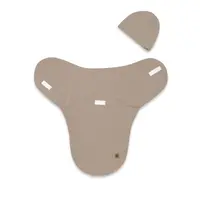 Sistem de infasare si caciulita MimiNu Soft Mocha, 0-3 luni, Leo, din bumbac