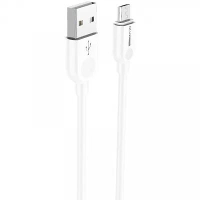 Cablu Date si Incarcare USB-A - microUSB BLUE Power BM2BX14 LinkJet, 18W, 2m, Alb