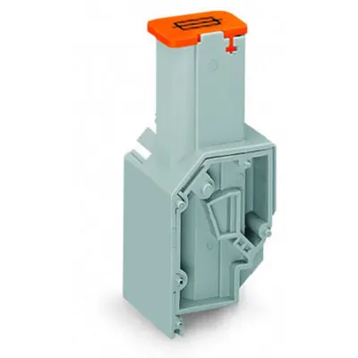 Transformer fuse terminal block; for fuse 6.35 x 25 mm; CAGE CLAMP® connection for conductors; 22.5 mm wide; 4,00 mm²; orange