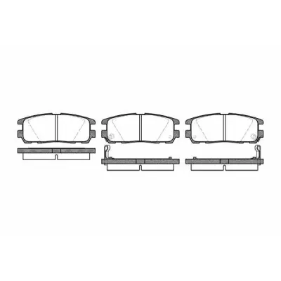 Set placute frana, frana disc REMSA 0426.02