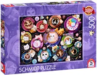 Puzzle Schmidt din 500 de piese - Pisicuțe în cafea