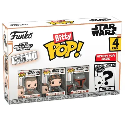 Set 4 Mini Figurine Bitty POP Mandalorian - Marshal