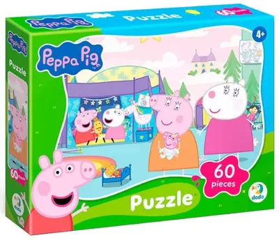 Puzzle DoDo din 60 piese - Purcelușa Peppa