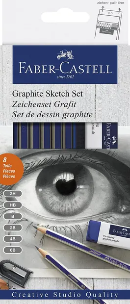 Set creioane negre Faber-Castell - Graphite Sketch Set