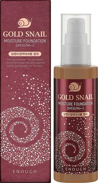 Enough fond de ten Gold Snail, SPF30, N13, 100 ml