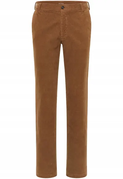 Blugi Barbati - Style Tramper Chino - Straight Fit - Talie Medie - Fermoar - Lungi - 5 Buzunare - Bumbac - Maro - Maro