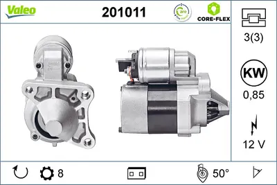 Electromotor (12v, 0,85kw) Potrivit Renault Clio Ii, Kangoo, Kangoo Express, Laguna I, Laguna Ii, Megane I, Megane I Classic, Megane I Coach, Scenic I, Thalia I 1.4 1.6 1.6lpg 11.97