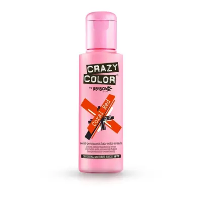 Vopsea semi-permanenta CRAZY COLOR - CORAL RED - no.57 - 100 ml