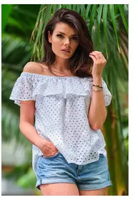 Bluza dama - Elastan - Alb