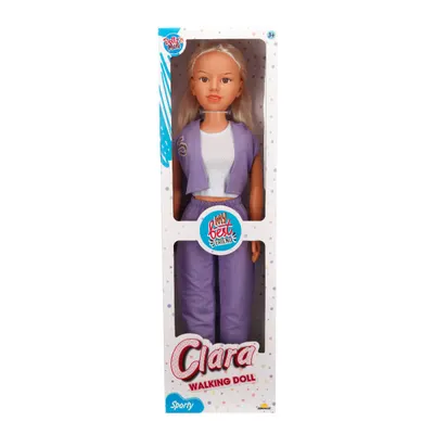 Papusa Clara in tinuta sportiva, Dollz n More, Violet, 80 cm