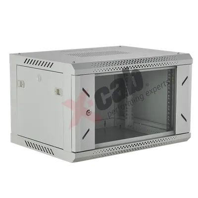 Cabinet metalic de perete 19', tip rack wallmount, 9U 600x600 mm, Xcab S Gri