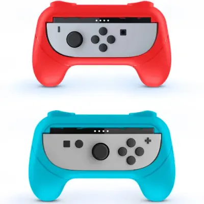 Husa protectie Nacon pentru Nintendo Switch 2 Joy-Con, Albastru/Rosu