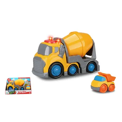 Betoniera cu masinuta, sunete si lumini Kiddy Go 19.5 cm