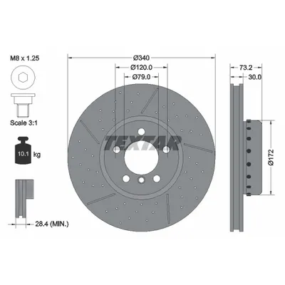 Disc frana TEXTAR 92265025