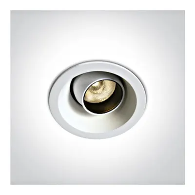 Forio LED Round 6W 540lm 3000K 24° 350mA IP20 alb