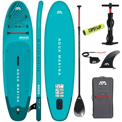 Aqua Marina Breeze 300 cm gonflabil SUP bord albastru + paddle geamandură
