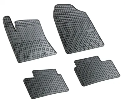 Set covorase auto din cauciuc Hyundai I10 (BA) 2013-2019, Cauciuc Negre, presuri FROGUM, negre, 4 buc.