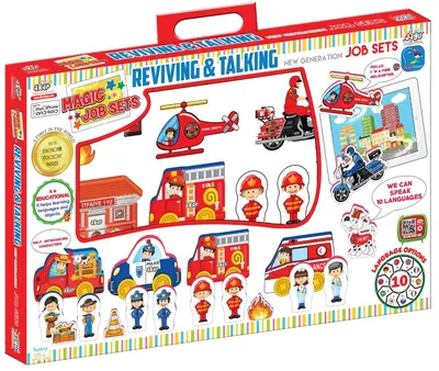 Jagu Talking Toy Set - Stația de pompieri, 17 piese