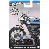 Motocicleta metalica, Hot Wheels, Ducati Scrambler Edition, 1:64, HRR93
