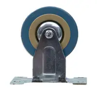 Roata Fixa cu Rola de Cauciuc pentru Mobila, 2 inch, Albastru