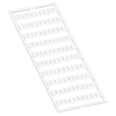 WMB marking card; as card; MARKED; stretchable 5 - 5.2 mm; Horizontal marking; snap-on type; white