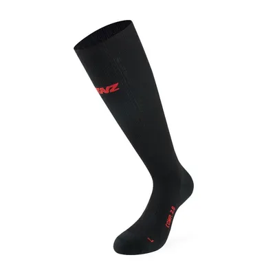Sosete schi LENZ Compression 2.0 Merino, negru, gamba 24-32 cm