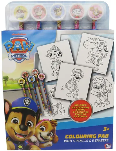 Set de colorat cu creioane CYP Brands - Paw Patrol