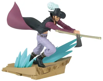 Figurină Banpresto Animation: One Piece - Dracule Mihawk (Senkozekkei), 12 cm