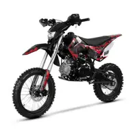 Motocicleta Cross Enduro copii 4T XTR 616, 150cc, roti 19 16, cu far, pornire electromotor, culoare negru rosu