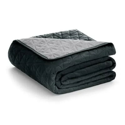 Cuvertură AmeliaHome Laila Silver, 220 x 240 cm, gri închis