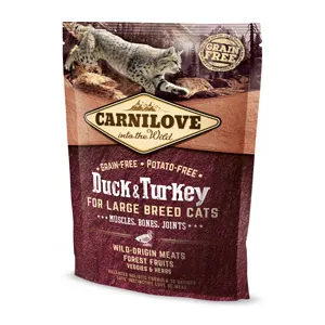 Carnilove Duck and Turkey for Large Breed Cats - Muscles, Bones, Joints 400 g
