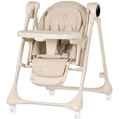 Scaun de masa si leagan electric Chipolino Master Class 2 in 1 latte