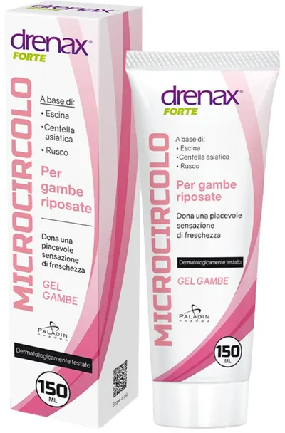 Drenax Forte Microcircolo Gel Gambe Gel pentru masaj picioare, 150 ml, Paladin Pharma
